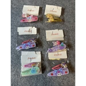 Jiamei Hair Clips Girls Lot of 6 My Melody Variety New